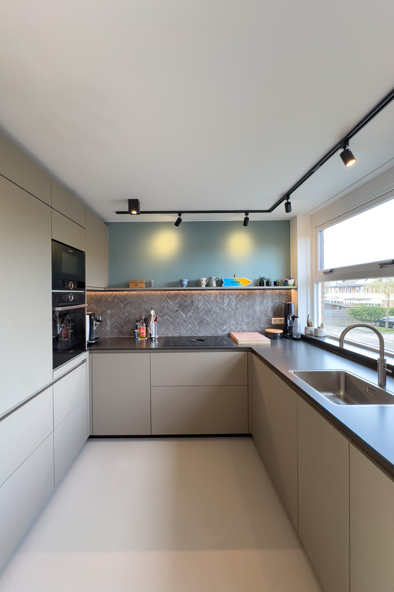 Keuken op maat in verbouwde woning in Amersfoort